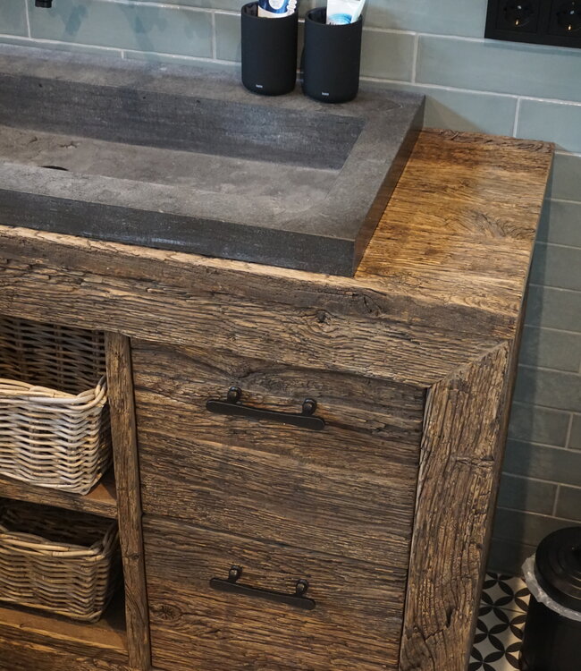 Rene Houtman Herman Badkamermeubel Met Raw Wastafel | Kies Afmeting