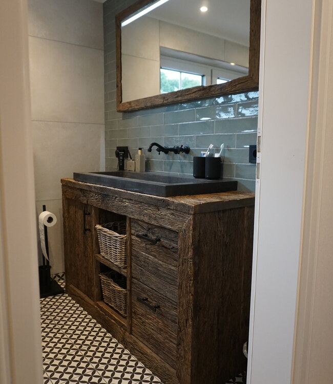 Rene Houtman Herman Badkamermeubel Met Raw Wastafel | Kies Afmeting