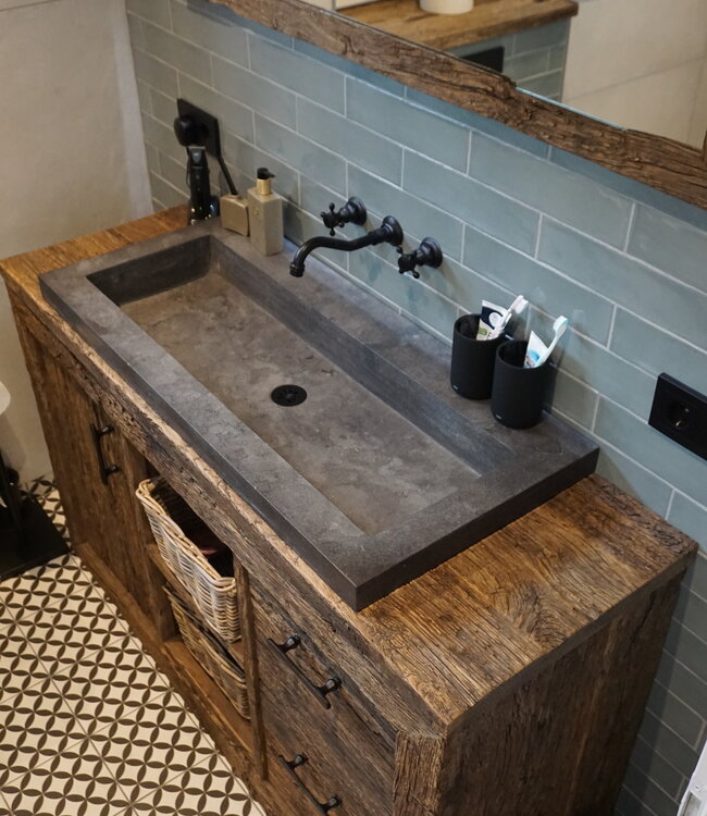 Rene Houtman Herman Badkamermeubel Met Raw Wastafel | Kies Afmeting