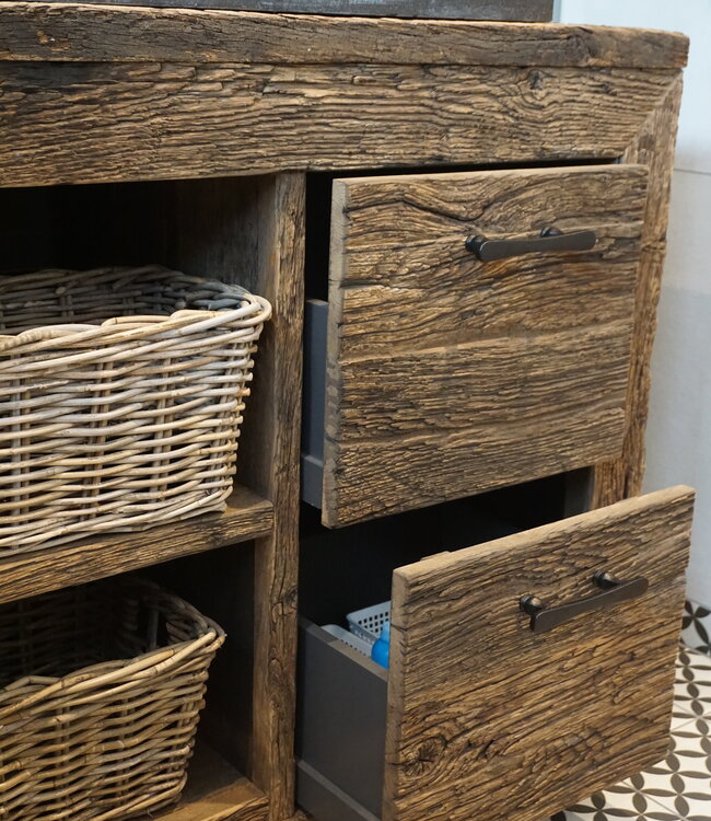 Rene Houtman Herman Badkamermeubel Met Raw Wastafel | Kies Afmeting