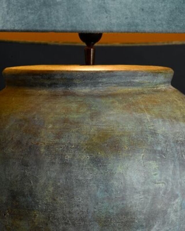 Frezoli Disio Tafellamp | Copper Green | H36 cm