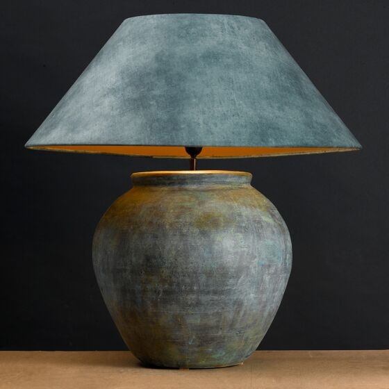 Frezoli Disio Tafellamp | Copper Green | H36 cm