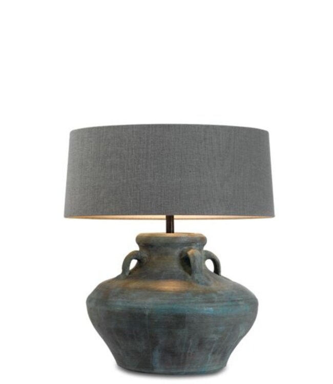 Frezoli Connato Tafellamp | Copper Green | H43 cm