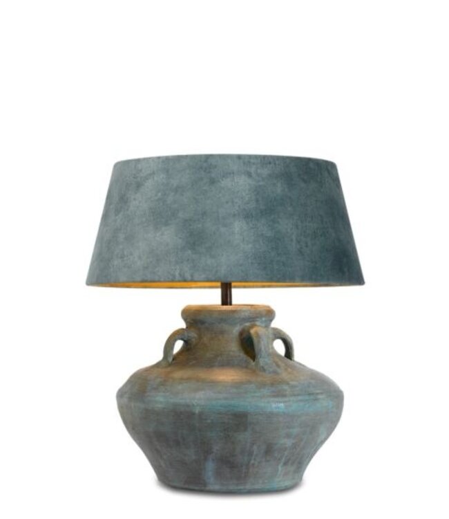 Frezoli Connato Tafellamp | Copper Green | H43 cm