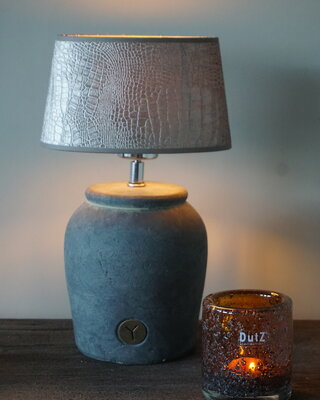 Light&Living Lampenkap Chelsea | Velours Zilver
