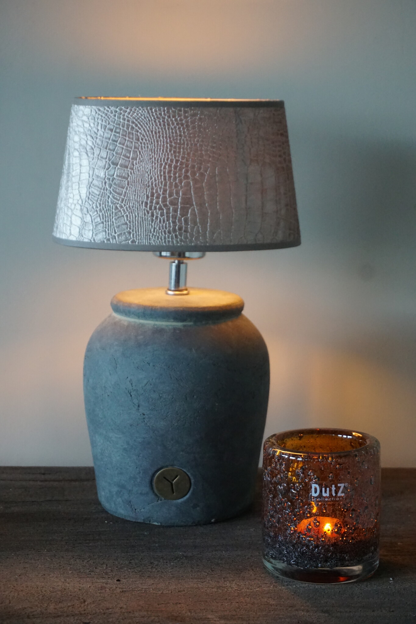 Light&Living Lampenkap Chelsea | Velours Zilver