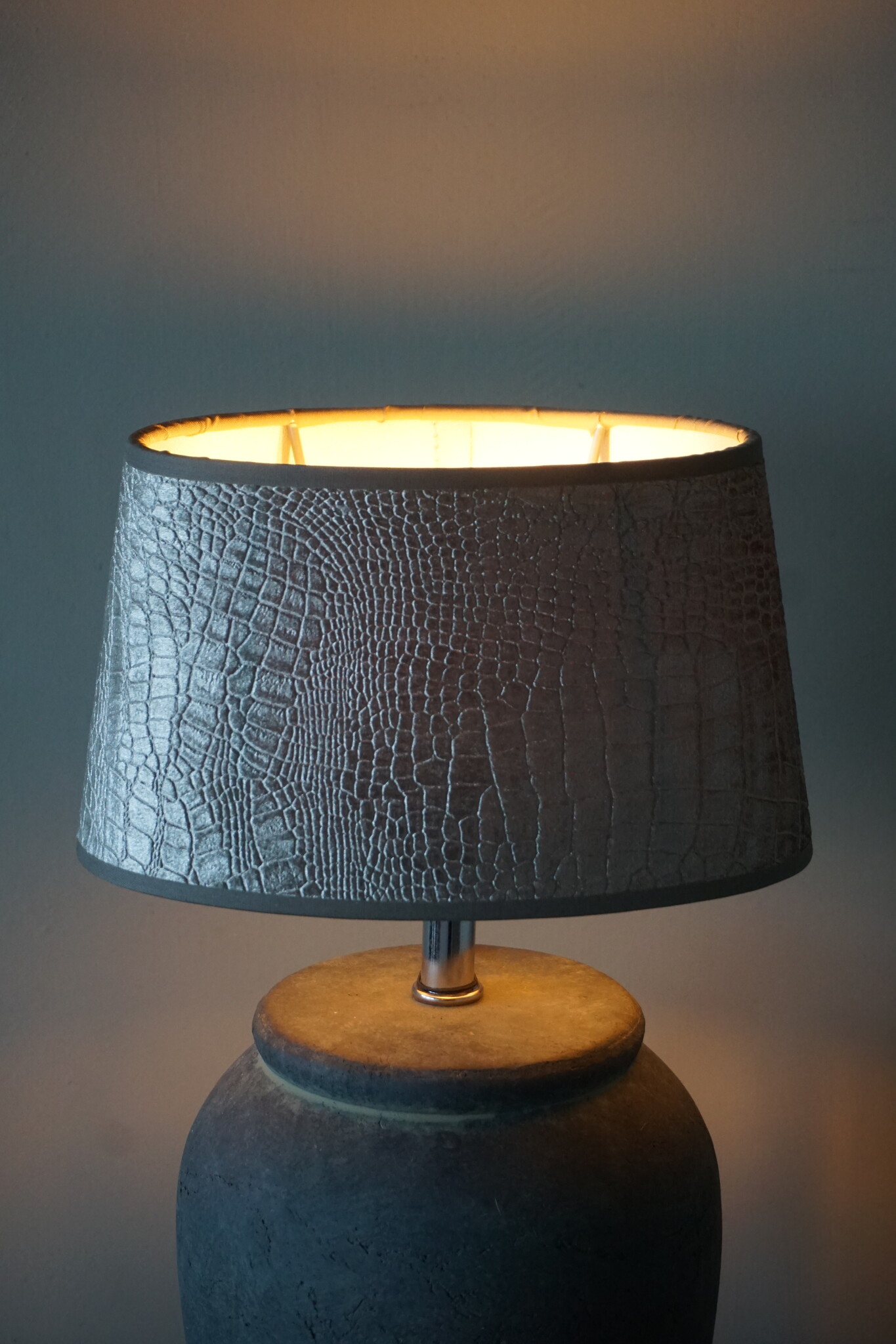 Light&Living Lampenkap Chelsea | Velours Zilver
