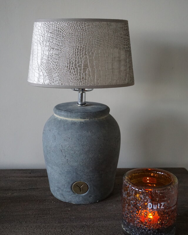 Light&Living Lampenkap Chelsea | Velours Zilver