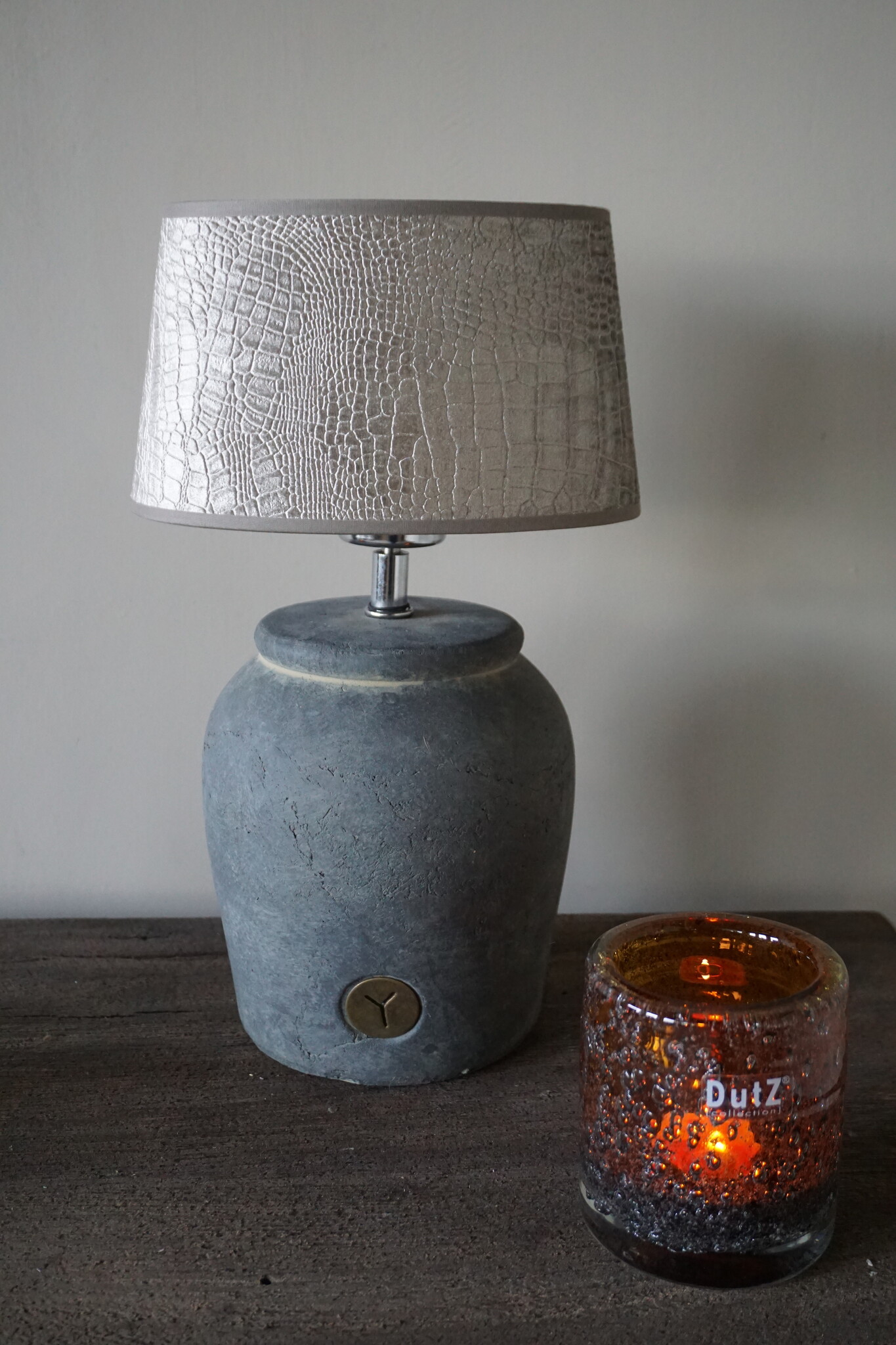 Light&Living Lampenkap Chelsea | Velours Zilver
