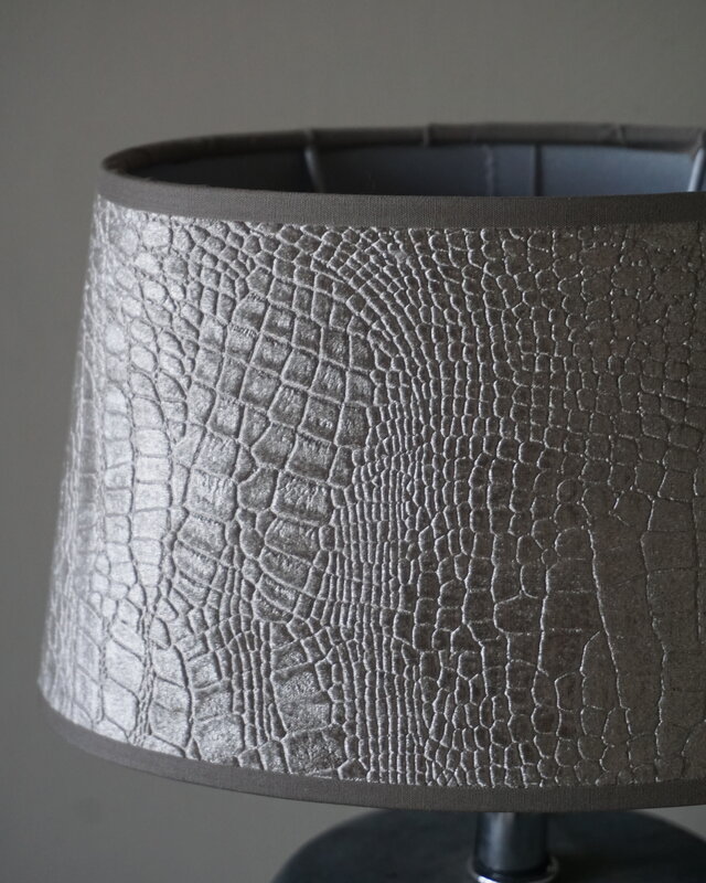 Light&Living Lampenkap Chelsea | Velours Zilver