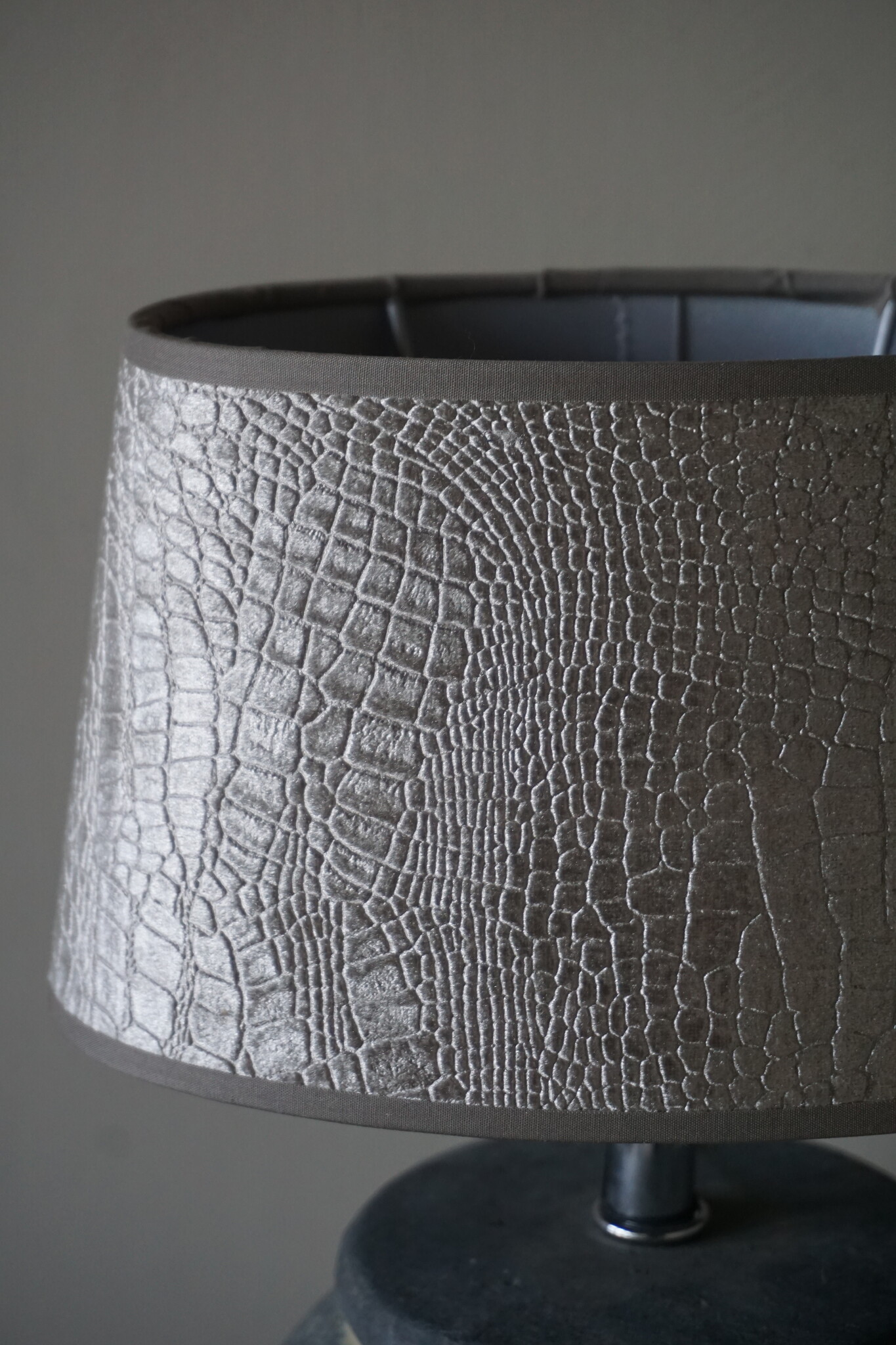 Light&Living Lampenkap Chelsea | Velours Zilver