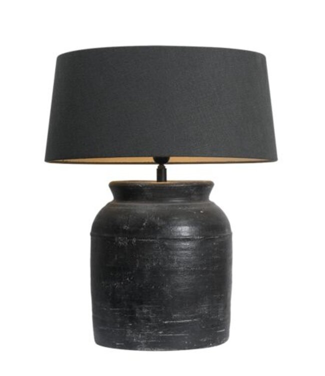 Frezoli Strado Tafellamp L | Bruin/Zwart | H43 cm