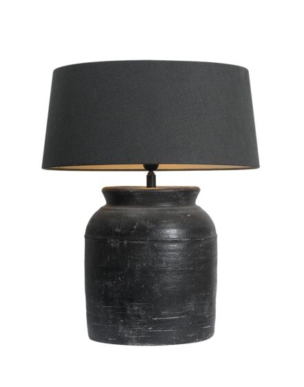 Frezoli Strado Tafellamp L | Bruin/Zwart | H43 cm