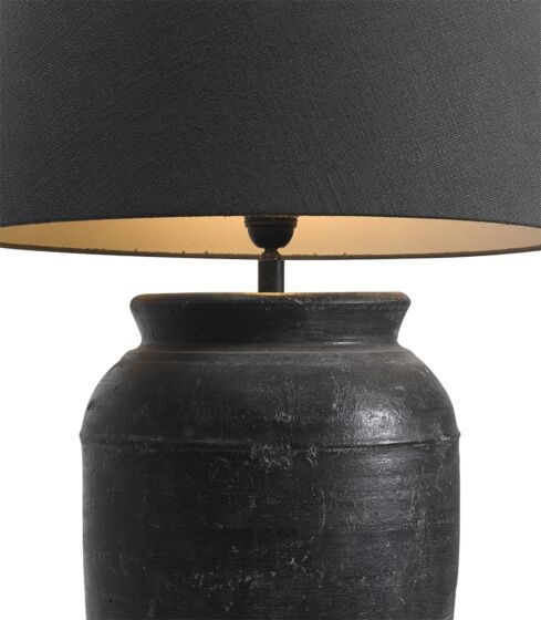 Frezoli Strado Tafellamp L | Bruin/Zwart | H43 cm