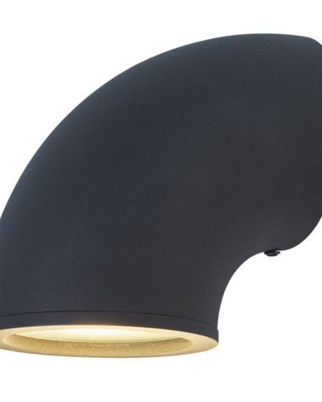 Frezoli Piegar Wandlamp | Mat Zwart | H16 x Ø10,8 cm