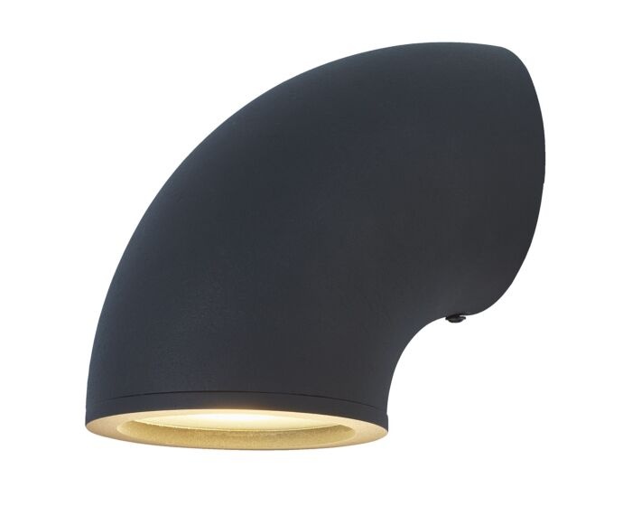 Frezoli Piegar Wandlamp | Mat Zwart | H16 x Ø10,8 cm