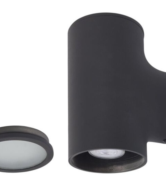 Frezoli Treviso Wandlamp | Mat Zwart | H21,5 x Ø10,8 cm