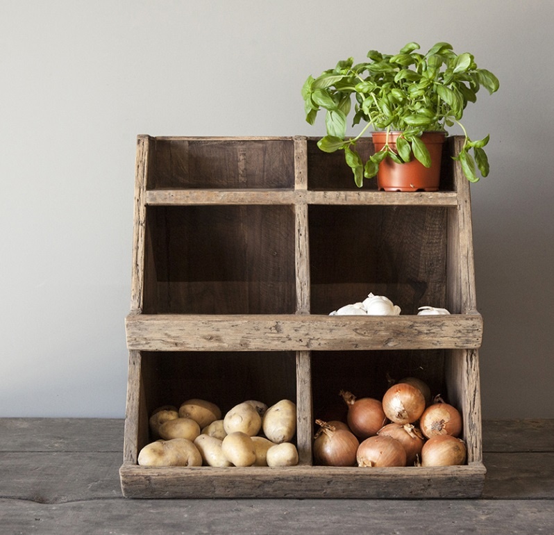 Be-Uniq Gruttersbak Olivia | Oud Hout | H50 x B50 x D29 cm