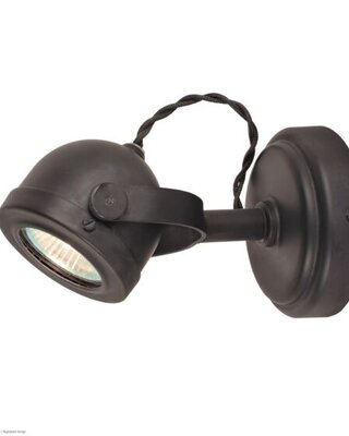 Frezoli Daria Wandlamp | Mat Zwart | Staal/Metaal