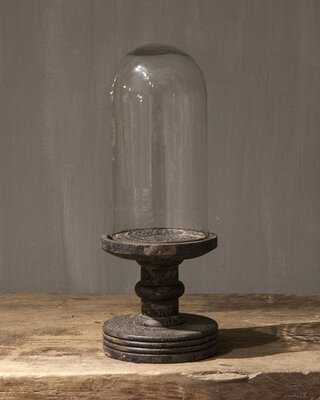 Be-Uniq Glazen Stolp | Vintage | H44xB17xD17 Cm