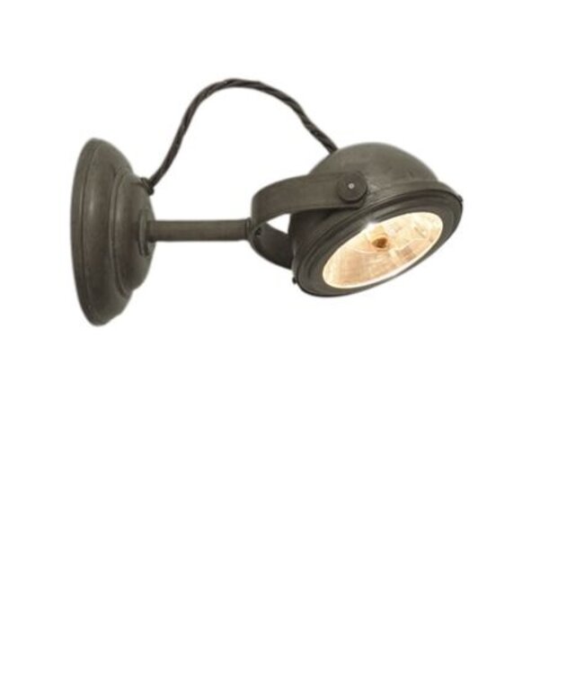 Frezoli Lupia Wandlamp LED | Mat Zwart | Staal/Metaal