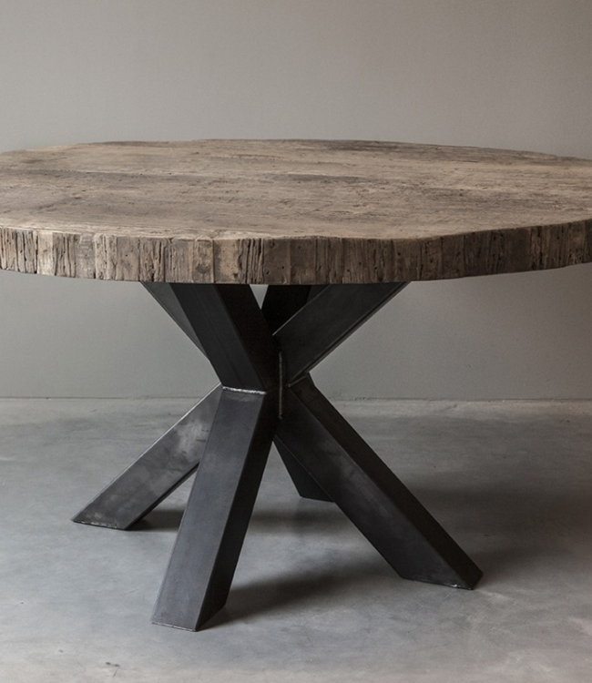 Be-Uniq Eettafel New York - Rond 140 cm - Incl. Spinpoot