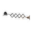 Cimino Wandlamp | Grijs/Zwart | H18xL50-110 cm