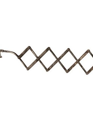 Frezoli Cimino Wandlamp | Grijs/Zwart | H18xL50-110 cm