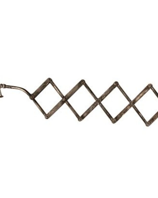 Frezoli Cimino Wandlamp | Grijs/Zwart | H18xL50-110 cm