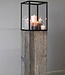 Be-Uniq Set Glazen Display Op Houten Zuil | 3 Maten