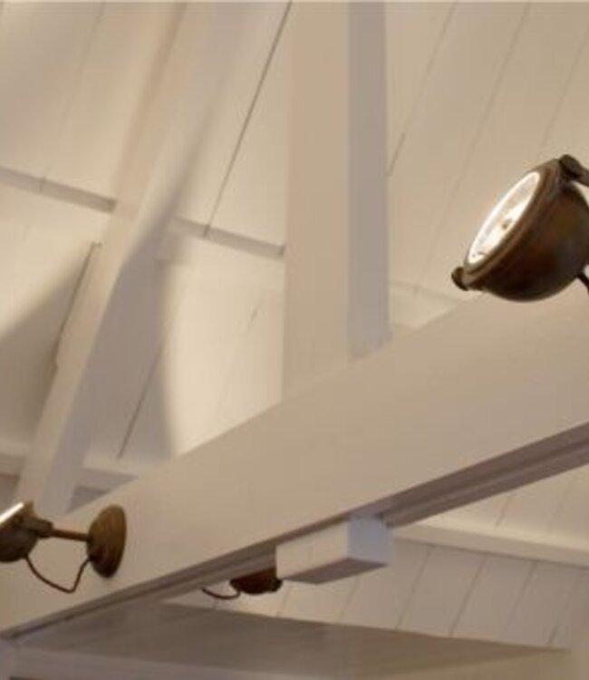 Frezoli Lupia Wandlamp LED | Loodkleur | Staal/Metaal