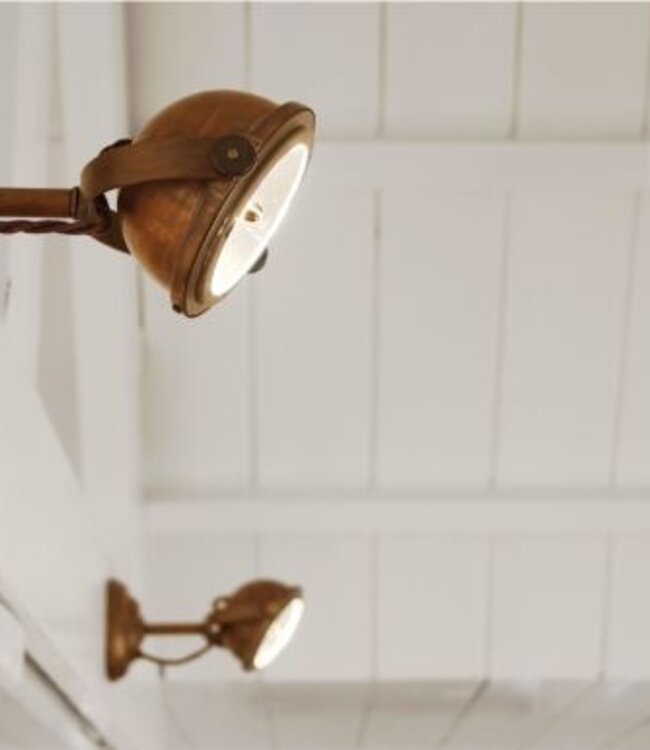 Frezoli Lupia Wandlamp LED | Loodkleur | Staal/Metaal