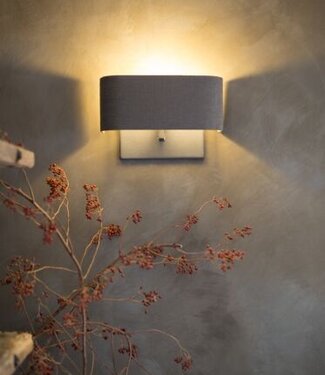 Frezoli Bolzano Wandlamp | Loodkleur | H12xB26xD9 cm