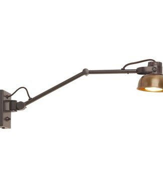Frezoli Mazz Wandlamp | Bruin Patina | Knikarm