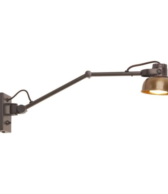 Frezoli Mazz Wandlamp | Bruin Patina | Knikarm