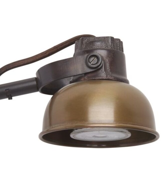 Frezoli Mazz Wandlamp | Bruin Patina | Knikarm