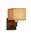 Frezoli Limena Wandlamp | Bruin Patina | H15xB12xD12 cm