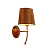 Rossi Wandlamp | Bruin Patina | H21 x D14 cm