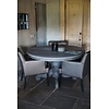 Eetkamertafel Rond Hout 140 x H79 cm Grey