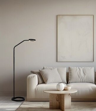 Frezoli Apriro Vloerlamp | Mat Zwart | H141 cm