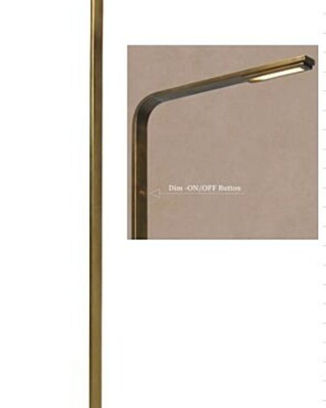 Frezoli Piana Vloerlamp | Donker Messing | Touch Dimmer