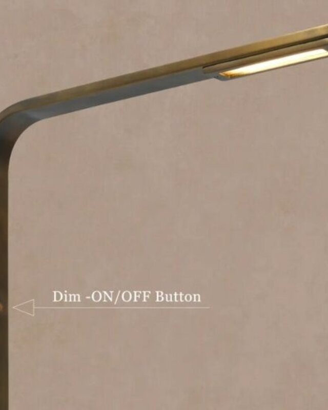 Frezoli Piana Vloerlamp | Donker Messing | Touch Dimmer