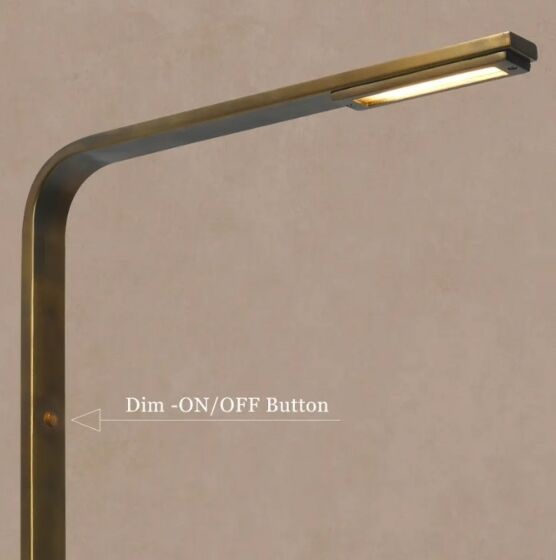 Frezoli Piana Vloerlamp | Donker Messing | Touch Dimmer