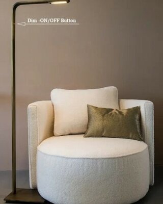 Frezoli Piana Vloerlamp | Donker Messing | Touch Dimmer