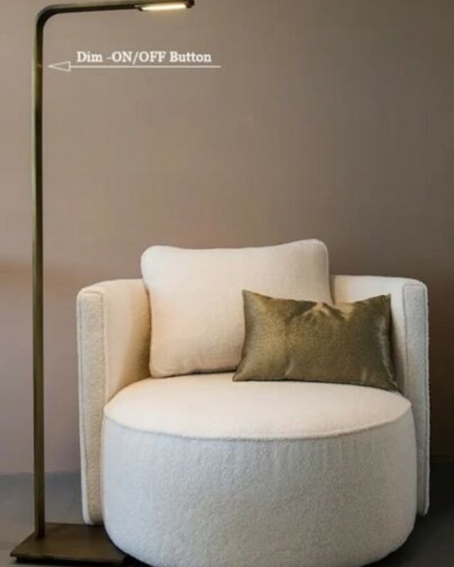 Frezoli Piana Vloerlamp | Donker Messing | Touch Dimmer