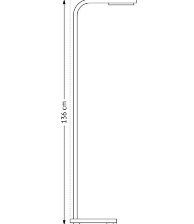 Frezoli Piana Vloerlamp | Donker Messing | Touch Dimmer