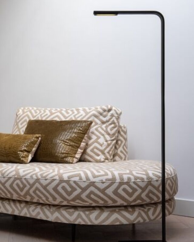 Frezoli Piana Vloerlamp | Mat Zwart | Touch Dimmer