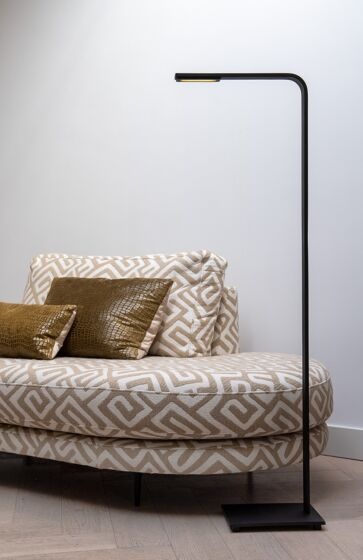 Frezoli Piana Vloerlamp | Mat Zwart | Touch Dimmer