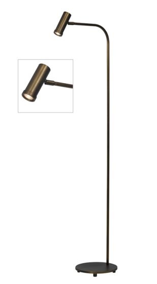 Frezoli Tubana Vloerlamp | Donker Messing | H130 cm