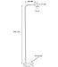 Frezoli Tubana Vloerlamp | Donker Messing | H130 cm